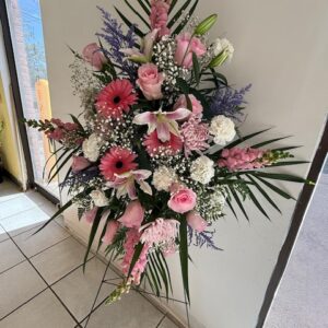 Graceful Pink Tribute Spray