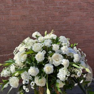 White Ivy Casket Spray